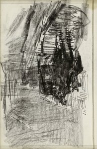 Carriages on the Street by Isaac Israels