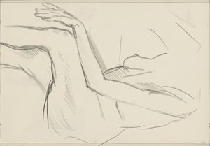 Seated Female Nude by Isaac Israels