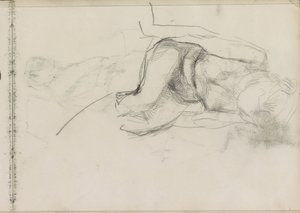 Seated Female Nude by Isaac Israels