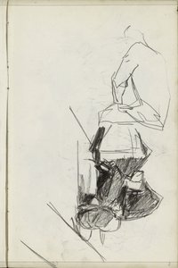 Seated Man and a Seated Girl