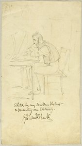 George Cruikshank Making an Etching by Isaac Robert Cruikshank