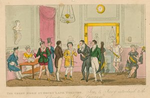 The Green Room at Drury Lane Theatre, London