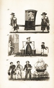 The Sedan Chair, the Milkmaid and the Sailors and Ship by Isaac Taylor