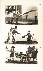 Watering the Streets, Little Boy at the Crossing and the Flowerpot Man by Isaac Taylor