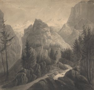 Commencement of the Passage Towards the Gemmi from the Bernese Side by Isaac Weld
