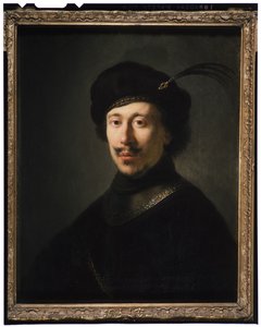 Young Man in a Gorget and Plumed Cap, c.1630 by Isaac de Jouderville
