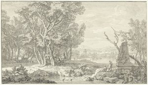 Arcadian Landscape by Isaac de Moucheron