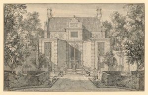 Garden View of a Noble Dutch House by Isaac de Moucheron