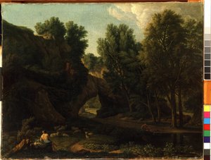 Landscape. Painting by Isaac de Moucheron by Isaac de Moucheron