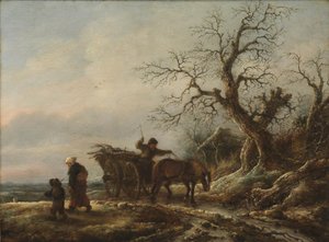 A Winter Scene by Isaack van Ostade