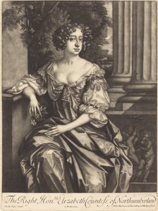 The Right Honorable Elizabeth Countess of Northumberland by Isaak Beckett after Sir Peter Lely