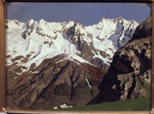 The Mont Blanc Mountains by Isaak Ilyich Levitan