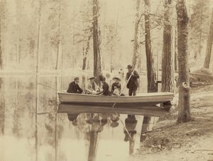 Scene on Stella Lake, Wawona Station, 1880 by Isaiah Taber