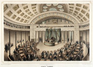 Washington--Senate Chamber by Isidore Laurent Deroy