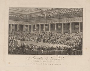 The Night of August 4, 1789 in the National Assembly by Isidore Stanislas Helman
