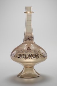 Bottle, Commissioned by Dawud, Rasulid Sultan of Yemen, Mamluk Dynasty