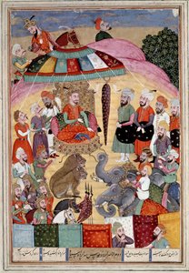 Islamic Art: Sohrab in front of the king