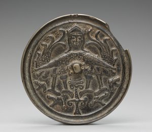 Mirror with a Harpy by Islamic School
