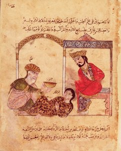A Medical consultation, from Book of Kalila and Dimna by Islamic School