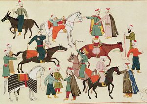 A Horse Market by Islamic School