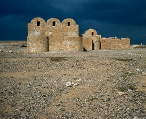 View of Qasr Amra, desert castles