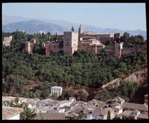View of the Fortress and Palace of Alhambra by Islamic School