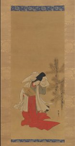 Courtesan-Dancer Shirabyoshi for the New Year by Isoda Koryusai