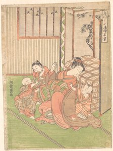 Disguised or Transformed Hotei by Isoda Koryusai