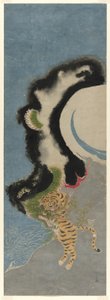 Dragon and Tiger by Isoda Koryusai