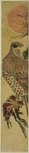 Falcon at Sunrise by Isoda Koryusai