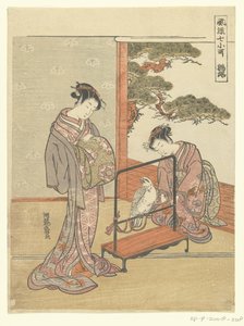 Parrot (Omu) (Elegant Seven Komachi) by Isoda Koryusai