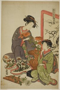 The Ninth Month, from the series "A Fashionable Parody of the Five Festivals" by Isoda Koryusai