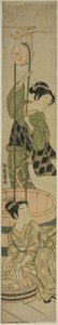 Women Washing Clothes at Well by Isoda Koryusai