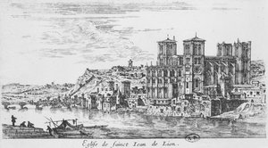 View of Saint-Jean cathedral, Lyon by Israël Silvestre the Younger