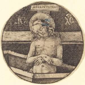 Christ as the Man of Sorrows by Israhel van Meckenem
