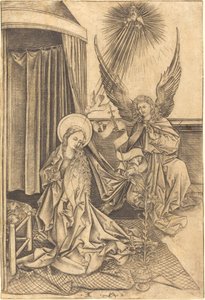 The Annunciation by Israhel van Meckenem