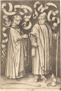 The Churchgoers by Israhel van Meckenem