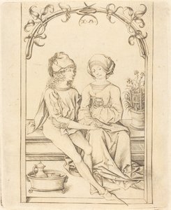 The Lovers, c. 1490 by Israhel van Meckenem