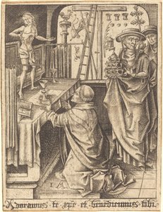 The Mass of Saint Gregory by Israhel van Meckenem