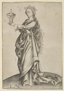 The Third Wise Virgin, ca. 1450-1503 by Israhel van Meckenem
