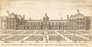 Palace of Queen Catherine de Medici by Israël Silvestre