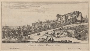 View of the Maior Palace in Rome by Israël Silvestre