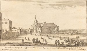 View of the Priory and Village of Croissy by Israël Silvestre