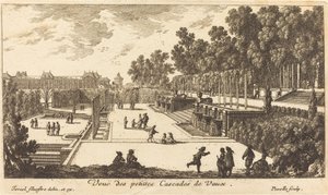 View of the Small Cascades of Vaux by Israël Silvestre