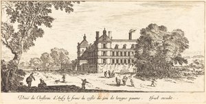 View of the Castle of Ancy-le-Franc from the Long Tennis Court Side by Israël Silvestre