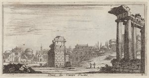 View of the Campo Vaccino by Israël Silvestre