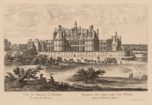 View of the Château de Chambord (from the entrance side) by Israël Silvestre