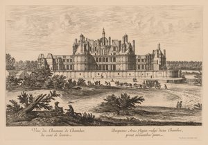View of the Château de Chambord, from the entrance side, 1678 by Israël Silvestre