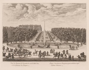 View of the Palace of Versailles from the Dragon Fountain by Israël Silvestre