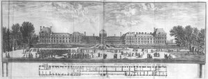 View of the Palais des Tuileries from the Gardens by Israël Silvestre the Younger